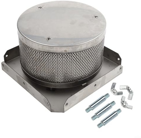 Besshepplo Grille de rechange pour radiateur pyramidal en acier inoxydable pour tube de verre, propane, chauffage de terrasse facile à installer (10 cm)