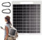 Panneau Solaire,Chargeur Solaire Portable USB et DC - Chargeur 10W Haute Efficacité 5-12V pour PC et Téléphone - Randonnée, Alpinisme, Camping-Car