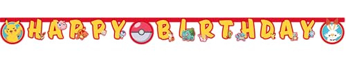 Pokemon FSC Papier Party Brief Happy Birthday Banner