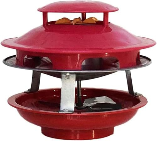 KUOHU Induttore di tiraggio for camino, for, Ventilatore indotto 80W 4 foglie 190-240V for diametro canna fumaria 11-19 cm