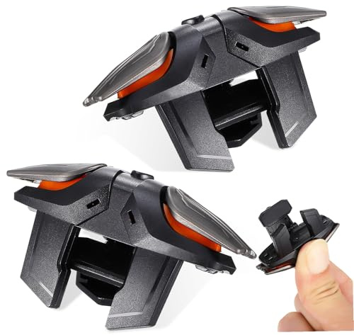 Ipetboom Mobile Gamecontroller Spielauslöser Mit Ladekabel Und Gaming Fingerhandschuhen Hochempfindlich Kompatibel Mit Smartphones Schutz Vor Kratzern Ergonomisch