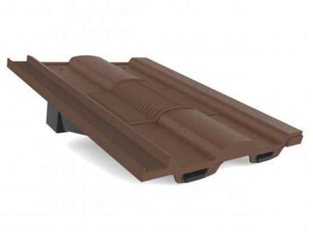 Dark Brown Castellated Roof Tile Vent & Adapter/Marley Ludlow Redland Sandtoft