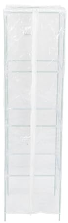 SALALIS Invernadero de Jardín de PVC Transparente Portátil para Aislamiento y Crecimiento de Sombra de Suculentas, Invernadero Pequeño de Interior Fácil de Montar para Balcón de Patio, 11,8 X 11,8 X