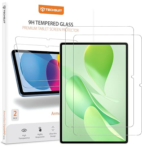 Techsuit Displayschutzfolie 2er Pack für Huawei MatePad 12 X 2025 Gehärtetes Glas mit 9H Härte, HD Klarheit, Stoßschutz, Einfache Installation, ArmorGlass CrystalHD