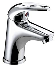 Bristan Java Chrome Small Mono Basin Mixer Tap with Clicker Waste - J-SMBAS-C