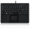 Perixx PERIBOARD-510HPLUS, Clavier filaire avec Touchpad - Super mini 230x160x17 mm - Hub 2 Ports - Port USB - Cable 1.8m - Touches Notebook - AZERTY