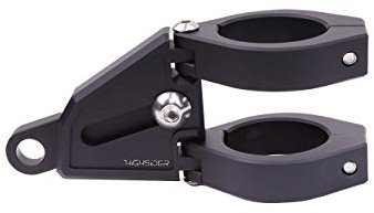 HIGHSIDER Motorrad CNC Alu Lampenhalter-Set Extend Ø 35-37 mm, schwarz