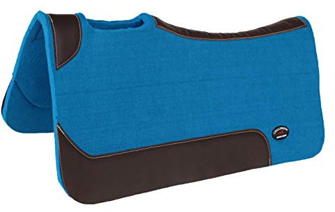 CHALLENGER Dicker Pferdesattel-Pad, Western-Kontur, Wollfilz, therapeutisch, 3981TR2
