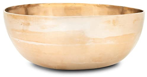XDrum Therapeutische Klangschale Ton C groß - auf Ton C gestimmt - für Wurzel-Chakra (Muladhara) - Durchmesser: ca. 30 cm - Gewicht: ca. 2800 g - handgemachte Bronzelegierung aus Indien