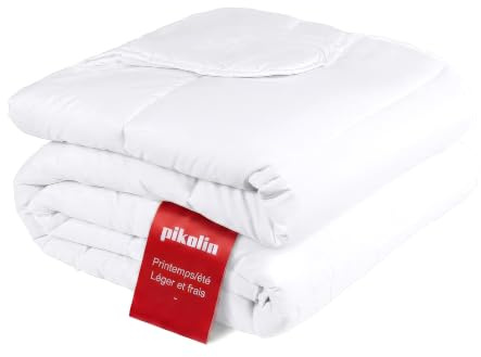 PIKOLIN Bettdecke 250 x 220 cm. Leichte Sommerdecke mit 150g Anti-Milben-Faser, Atmungsaktiv und Hypoallergen, Steppdecke für den Sommer, Hochwertige Schlafdecke, Allergikerfreundlich