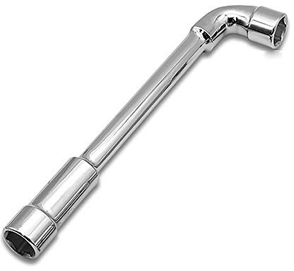 TopHomer 19MM Metric Angled Head Socket Wrench L Shaped Double Ended Hex Spanner for General Repairing