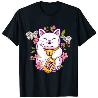 Chat porte-bonheur japonais Bonne chance Kawaii Cat T-Shirt