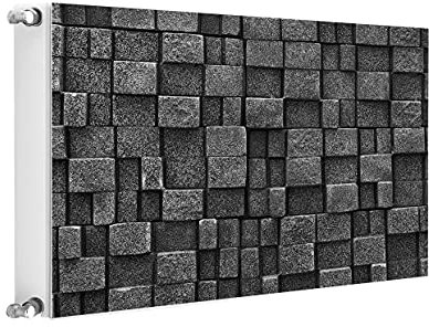 TMK Magnet Heizkörperabdeckung, Heizkörperverkleidung 80x60 cm, Steine
