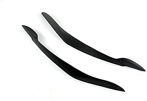 Glänzend Schwarz Auto Aufkleber Frontscheinwerfer Augenbrauen Augenlid Trim Cover Fit Für BMW X5 E70 2008-2013 Hellschwarz