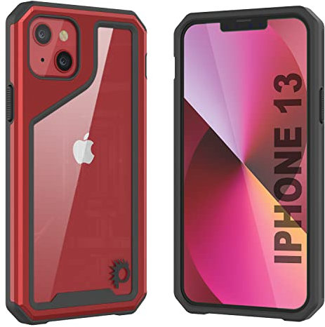 Punkcase Avenger Defense 2.0 Series Schutzhülle für iPhone 13 (6,1 Zoll) (2021) (rot)