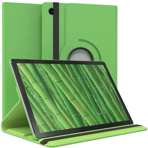 EAZY CASE - Tablet Hülle für Samsung Galaxy Tab A8 10.5 Schutzhülle 10.5 Zoll Smart Cover Tablet Case Rotationcase zum Aufstellen Klapphülle 360° drehbar mit Standfunktion Tasche Kunstleder Grün