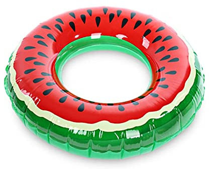 TSHAOUN Aufblasbarer Wassermelonen-Schwimmring, Schwimmreifen Für Das Schwimmbad, Strand, Urlaub, See Oder Pool, Sommer Wasser Spielzeuge Schwimm Pool Ring