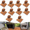 Joparri Holzfliesen für Balkon 100er Pack, 30x30 cm - 10 m²- Terrassenfliesen aus Akazien-Holz - Drainage Bodenbelag Holzboden Klicksystem Balkonfliesen Patio & Balkon