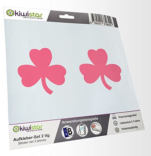 - 2 adesivi per targa – quadrifoglio – portafortuna – Adesivi per auto – Evolution Charles Darwin adesivi per auto, laptop, bicicletta, camion, moto, multicolore, JDM Decal Racing