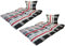 MB Warenhandel24 Bettwäsche Seersucker Microfaser 4 teilig Doppelpack Spar Set mit Reißverschluss 2X 135x200 cm + 2X 80x80 cm (Robert)