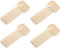AC - 4 Paquetes de 12 cucharas de Madera - Material Reutilizable y reciclable - Longitud de 16 cm - Color Madera - Total 48 Uds