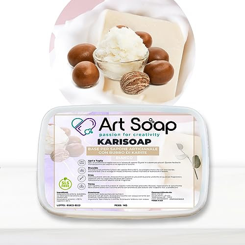 Resin Pro KariSoap Seifenbasis mit Sheabutter 1 kg weiß, Basis für die Herstellung von Seifen, einfach, sicher und vielseitig, Seifenbasis zum Schmelzen und Gießen
