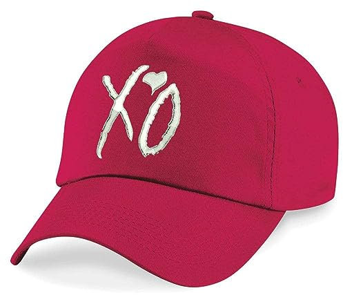 Blondie & Brownie Kinder Baseball Cap, XO, Rot