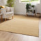 Steffensmeier Gabbeh Teppich Nomade | Wolle (Schurwolle), Sand, Größe: 240x290 cm Kurzflor Teppich für Wohnzimmer, Flur, Ethno Look