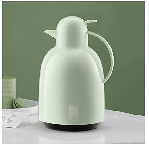 Isolierkanne Thermosflasche Große Kapazität Wärmedämmung Pot Nordic Kessel Multicolor Home Tragbare Wärmedämmung Wasserkocher Glasfutter Isolierte Kaffeekaraffen (Color : G, Size : 2.2L)