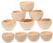 DIKACA 10st Unlackierte Holzschalen Mini Unvollendete Holzschale Eierhalter Aus Holz Nüsse Schalen Salzkeller Bastelschalen Aus Holz Unfertige Holzschale Kleine Kind Gewürze Holzfarbe