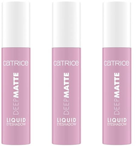 Catrice Deep Matte Liquid Eyeshadow, Lidschatten, Nr. 010, Pink, langanhaltend, Expressergebnis, hochpigmentiert, vegan, wasserfest, ohne Mikroplastikpartikel, Nanopartikel frei, 3er Pack (3x4ml)