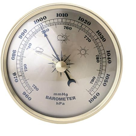 Zifferblatt-Barometer mit Thermometer, Hygrometer, genaue Wettervorhersage, elegantes Design