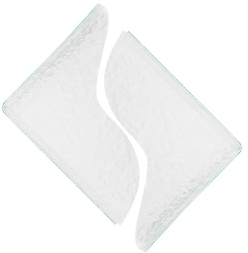 Tabanzhe Brand 2 Pcs Bath Splash Guard - Water Texture Bathtub Corner Shower Splash Guards, Durable Acrylic Kitchen Sink Splash Guard, Bathtub Edge Guard for Bathroom