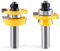 TOEVER Shaker Rail and Styles Router Bits, 1/2 Inch Shank Tongue and Groove Router Bit, Professional Carbide Fräser for Woodworking for Cabinet Door