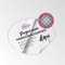 Pegatinas Transparentes Redondas Personalizables - Vinilo Transparente Adhesivo, Pegatinas Personalizadas con Logo, Imagen, Foto o Texto para Publicidad, Comunion, Boda, Bautizo - 10 Medidas (12cm ø)