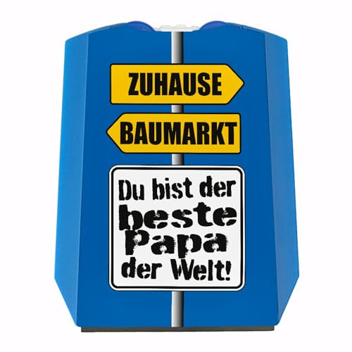 speecheese Der Beste Papa der Welt Parkscheibe mit Spruch Zuhause und im Baumarkt Bester Vater originell und ausgefallen