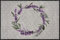Salonloewe Fußmatte & Eingangsmatte Lavender Wreath - Waschbare Wohnmatte in 50 x 75 cm für Innenbereich & überdachte Außenbereiche - Schmutzfangmatte & Sauberlauf mit Lavendel- Design