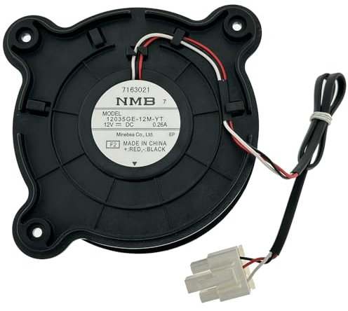12035GE-12M-YT Kühlschrank-Verdampfer-Lüftermotor, kompatibel mit Samsung, Midea 11002015001679, 3-Drähte Kühlung BLDC Lüfter 12V 0,26A