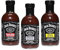 JD BBQ Salice Triple Pack - 3 × 553 g (Honey, Originale, Sweet & Spicy) | Salse Barbecue con autentico Tennessee Whiskey