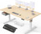 Devoko Höhenverstellbarer Schreibtisch Elektrischer, 160x80cm, Schreibtisch mit Schubladen, USB-A Ladeanschluss, Computertisch mit Kabel Management Tray, Standing Desk mit 3 Memory Funktion Beige