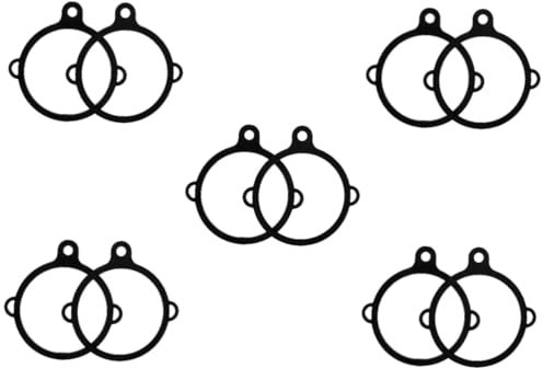 Kisangel 5 Sätze Wasserflaschenhalter Mit Kunststoffring Universeller Kettle Ring Für Sportflaschen Für Outdoor Aktivitäten Und Bequemes 2 Stücke * 5