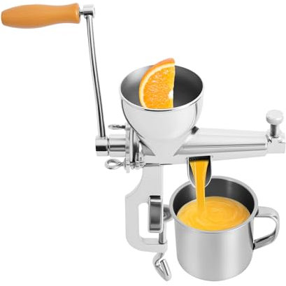 Exprimidor manual de hierba de trigo, acero inoxidable, hierba de trigo, verduras, frutas, espiral, extrusión, extrusión, montaje en mesa, exprimidor manual, exprimidor con colador y extractor de zumo