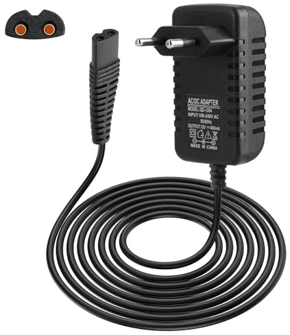 12V 400mA Charging Cable für Braun Shaver Series 9 8 7 6 5 4 3 2 1 | Braun Epilator Charging Cable Power Cable Trimmer Shaver Charger für Braun Rasierer für Silk-Epil 9/7/5 Epilierer