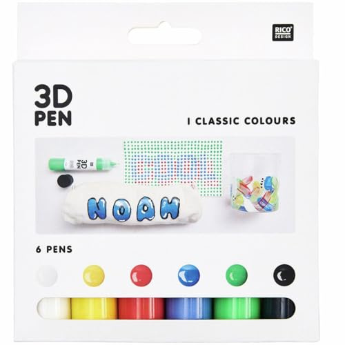 3D Pen - Set Klassik, 6 x 27ml