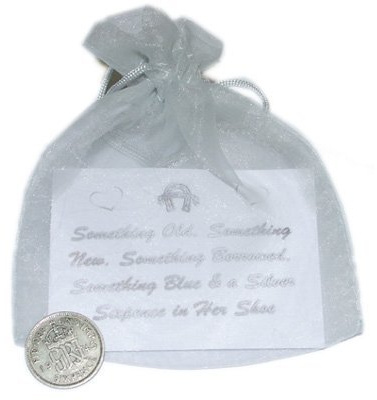 Lucky Sixpence For the bride in Organza bag (LUCK6)