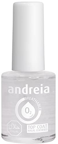 Andreia Halal Breathable Top Coat - Water Permeable - Shades of Clear | 10 ml