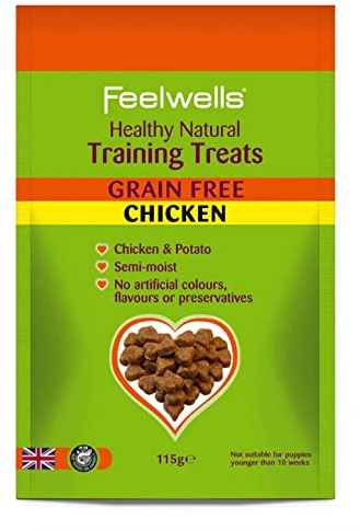 Feelwells Training Treats Grain Free 115g, transparent