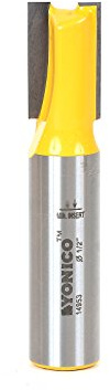 Yonico 14953 1/2-Inch Diameter X 3/4-Inch Height Straight Router Bit 1/2-Inch Shank