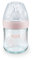 NUK 10211022 Nature Sense Glasflasche 120 ml, rosa