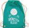 Turnbeutel Rucksack - Volleyball Geschenke Zubehör - Monsterblock! - Unisize - Türkis - für volleyballer volleyballtasche vollyball geschenk block juterucksack spielerin volleyball-turnbeutel